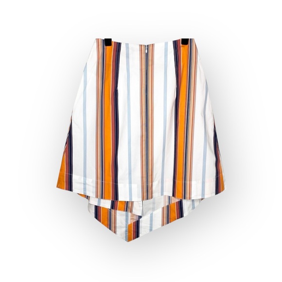 new Habitual ᯾ Skylar Asymettrical Handkerchief Hem Skirt ᯾ Tangerine Stripe ᯾ 2 - Picture 11 of 16